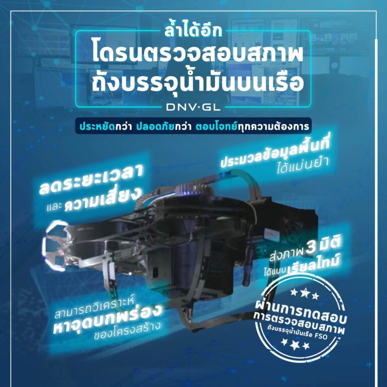 ล้ำได้อีก 'โดรน ตรวจสภาพ' จาก DNV GL ตอบโจทย์ทุกความต้องการ