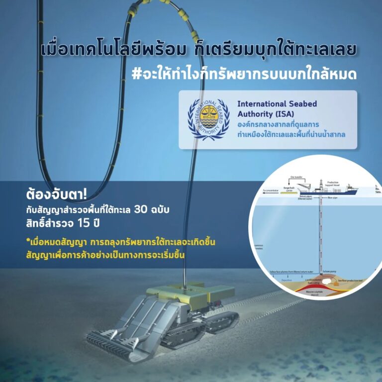 เมื่อเทคโนโลยีพร้อม ก็เตรียมบุกโลกใต้ทะเลได้เลย ตั้งแต่เกิดการปฏิวัติอุตสาหกรรมและความก้าวหน้าทางวิทยาศาสตร์ การผลิตสินค้าเพิ่มขึ้นหลายเท่า และเมื่อทรัพยากรบนดินหมด เราก็ดำดิ่งลงไปบุกโลกใต้ทะเล