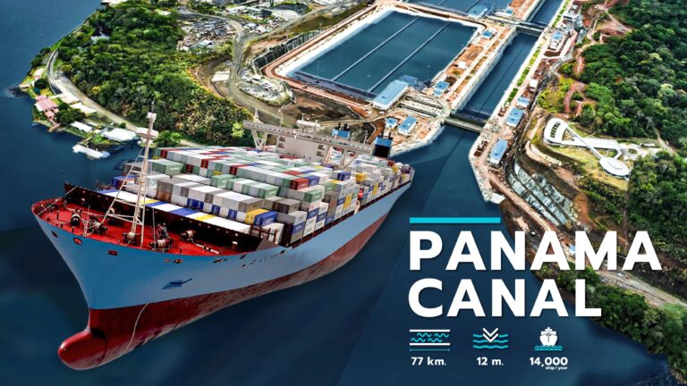 Panama Canal, one of the world's major maritime routes