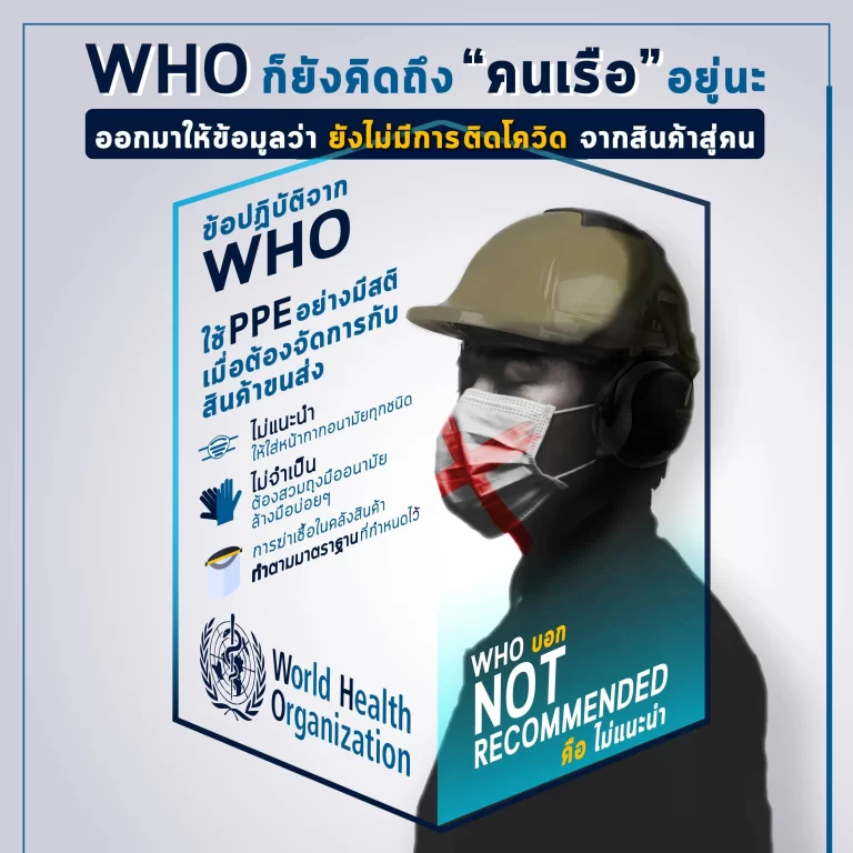WHO แนะวิธีรับมือกับสินค้าบรรทุกในยุคโควิด-19
