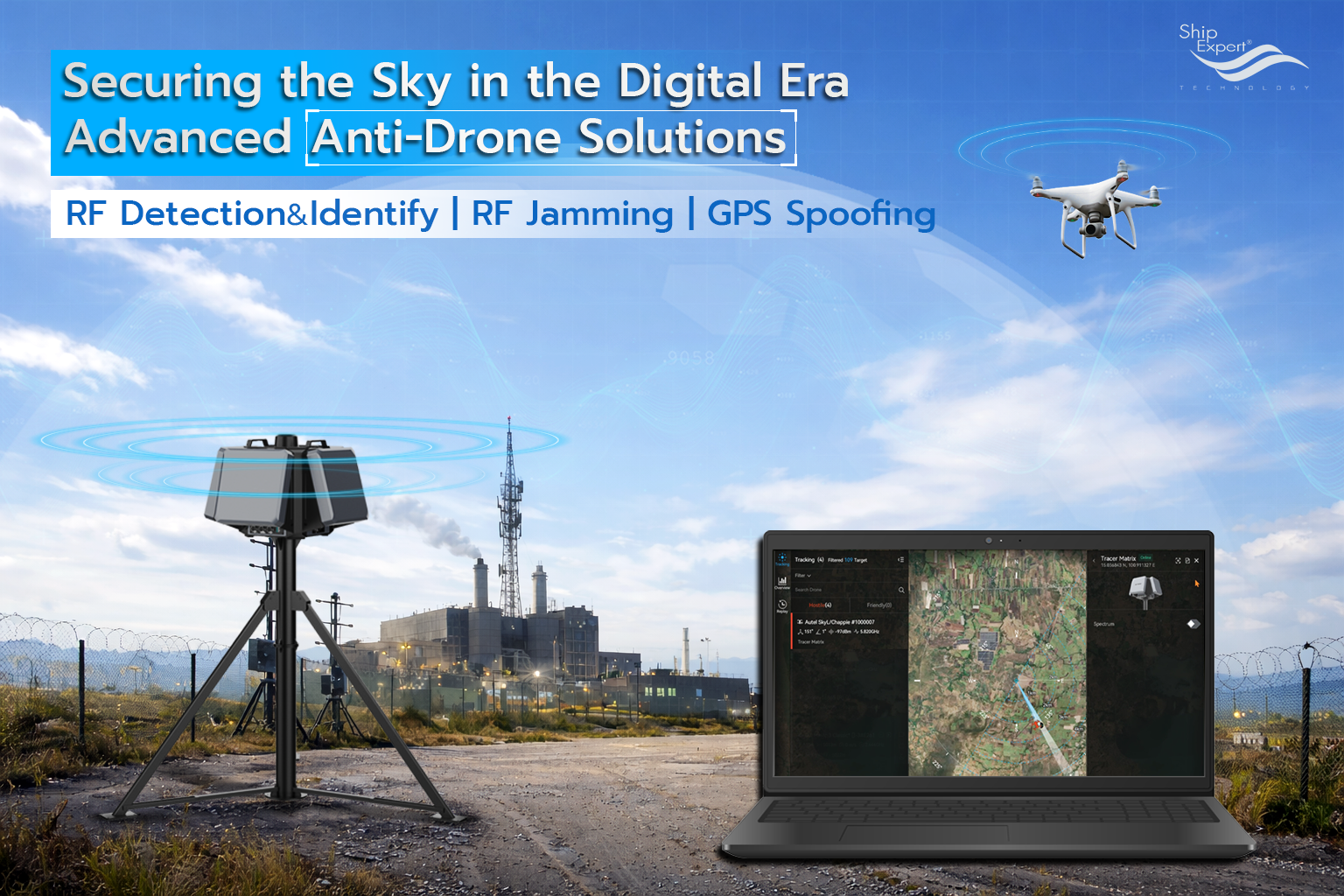 RF Detection & Identify, RF Jamming และ GPS Spoofing คืออะไร ? แนวทางการจัดการภัยคุกคามจากโดรน (Drone Threat) ในปัจจุบัน