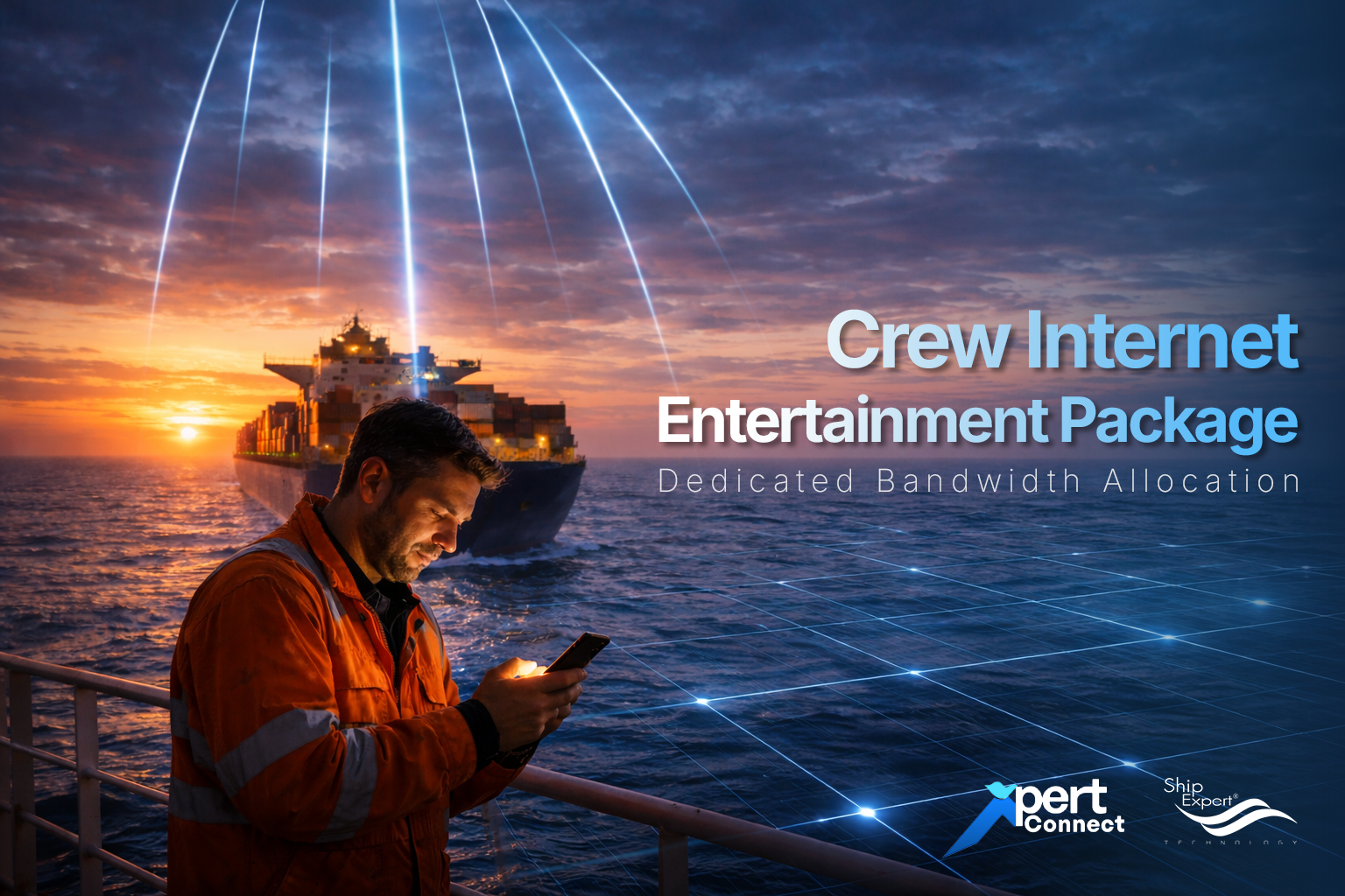 Crew Internet Entertainment Package: จากสวัสดิการสู่ กลยุทธ์การบริหารกองเรือ ในอดีต “อินเทอร์เน็ตบนเรือ” อาจถูกมองว่าเป็นเพียงสิ่งอำนวยความสะดวกเพิ่มเติม แต่ในปัจจุบันความคาดหวังของคนประจำเรือได้เปลี่ยนไปอย่างสิ้นเชิง การอยู่กลางทะเลแรมปี การไม่ได้กลับเข้าฝั่งตามกำหนด การห่างไกลครอบครัว ทั้งหมดนี้ทำให้ “การเชื่อมต่ออินเทอร์เน็ตกลางทะเล” กลายเป็นสิ่งจำเป็นในยุคนี้