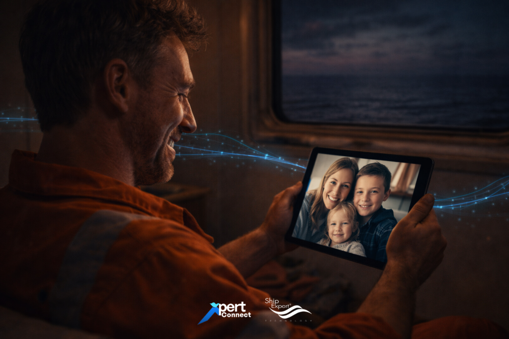 จาก Crew Welfare สู่ Operational Stability หลายบริษัทอาจมองว่าอินเทอร์เน็ตสำหรับคนประจำเรือเป็นต้นทุน แต่ในความเป็นจริง นี่คือการลงทุนด้านทรัพยากรบุคคล การที่คนประจำเรือสามารถ: ติดต่อครอบครัวได้สะดวก ดูข่าวสารหรือความบันเทิงหลังออกจากเวรยาม ผ่อนคลายความเครียดจากการทำงาน ส่งผลโดยตรงต่อ: ขวัญกำลังใจของคนประจำเรือ ความพึงพอใจในการทำงาน ความตั้งใจในการทำงาน การรักษาบุคลากรคนประจำเรือในระยะยาว ลูกเรือที่มีความสุข คือพื้นฐานของการปฏิบัติการที่ปลอดภัยและมีประสิทธิภาพ