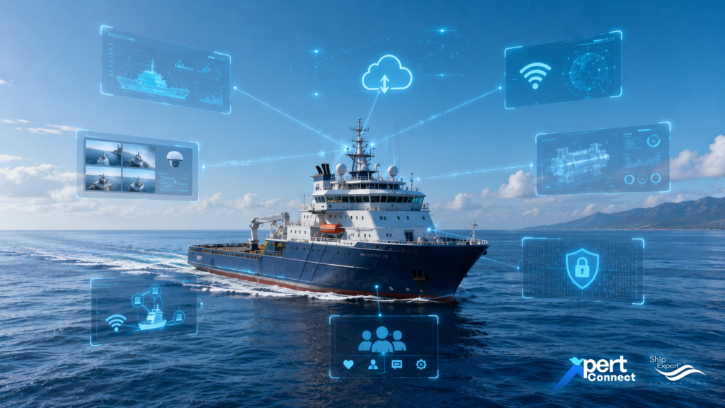 Communication Is No Longer Just Communication คนจำนวนมากยังมองว่า Maritime Connectivity มีไว้เพียงสำหรับ • Email • Voice Call • Crew Internet แต่ในความเป็นจริง ระบบสำคัญบนเรือจำนวนมากเริ่มพึ่งพาเครือข่ายสื่อสารมากขึ้นทุกปี เช่น • Fleet Management System • Remote CCTV Monitoring • Vessel Performance Monitoring • Maritime IoT • Electronic Reporting • Crew Welfare Services • Cybersecurity Monitoring เมื่อระบบเหล่านี้เชื่อมโยงกับฝั่ง การสูญเสียการเชื่อมต่อจึงไม่ได้หมายถึงการ "เล่นอินเทอร์เน็ตไม่ได้" แต่หมายถึงการสูญเสีย Operational Visibility