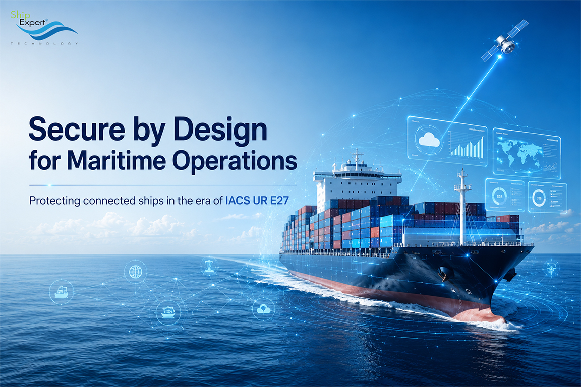 สิ่งที่เจ้าของเรือทุกคนควรรู้เกี่ยวกับ IACS UR E27 เมื่อ "Cyber Resilience" กำลังกลายเป็นมาตรฐานใหม่ของอุตสาหกรรมเดินเรือ "ในอดีต เครื่องจักรใหญ่เรือดับกลางทะเลคือความเสี่ยงสูงสุดของเรือ แต่ในวันนี้ การถูกโจมตีทางไซเบอร์อาจสร้างผลกระทบได้ไม่ต่างกัน"