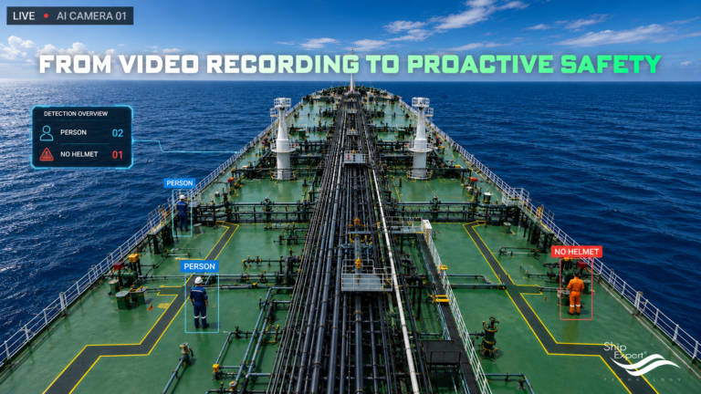 จาก Video Recording สู่ Proactive Safety: AI กำลังเปลี่ยน Maritime CCTV อย่างไร เมื่อกล้องบนเรือไม่ได้มีหน้าที่เพียงบันทึกภาพ แต่ช่วยค้นหาความเสี่ยง แจ้งเตือน และพาทีมตอบสนองได้เร็วขึ้น บนเรือสินค้าหนึ่งลำ กล้องหลายสิบตัวอาจบันทึกภาพตลอด 24 ชั่วโมง แต่ในสถานการณ์จริง ไม่มีใครสามารถเฝ้าดูทุกจอพร้อมกันได้ตลอดเวลา เมื่อเกิดเหตุ ผู้ปฏิบัติงานจึงมักย้อนกลับไปค้นหาวิดีโอเพื่อหาคำตอบว่าเกิดอะไรขึ้น มากกว่า การได้รับการเตือนในขณะที่ความเสี่ยงกำลังก่อตัว ใจความสำคัญ คุณค่าของ Maritime AI CCTV ไม่ได้อยู่ที่การมีกล้องมากขึ้น แต่อยู่ที่การลดเวลาจาก “เหตุการณ์ที่จะเกิดขึ้น” ไปสู่ “คนที่เกี่ยวข้องรับรู้ได้เร็วขึ้นและรีบลงมือจัดการ” ความเสี่ยงนั้น นี่คือจุดเปลี่ยนจาก Video Recording ไปสู่ Proactive Safety หรือการใช้ข้อมูลจากภาพเพื่อช่วยค้นหาความเสี่ยงและสนับสนุนการตอบสนองก่อนที่เหตุการณ์เล็กจะพัฒนาเป็นอุบัติเหตุรุน แรง อย่างไรก็ตาม คำว่า Proactive ไม่ได้หมายความว่า AI สามารถทำนายอุบัติเหตุได้ และไม่ใช่คำสัญญาว่าเรือจะปลอดอุบัติเหตุ แต่หมายถึงการทำให้ทีมเห็นเหตุการณ์สำคัญเร็วขึ้นและลดความเสี่ยงที่จะเกิดขึ้นตามขั้นตอนที่กำหนดไว้อย่างเป็นระบบ